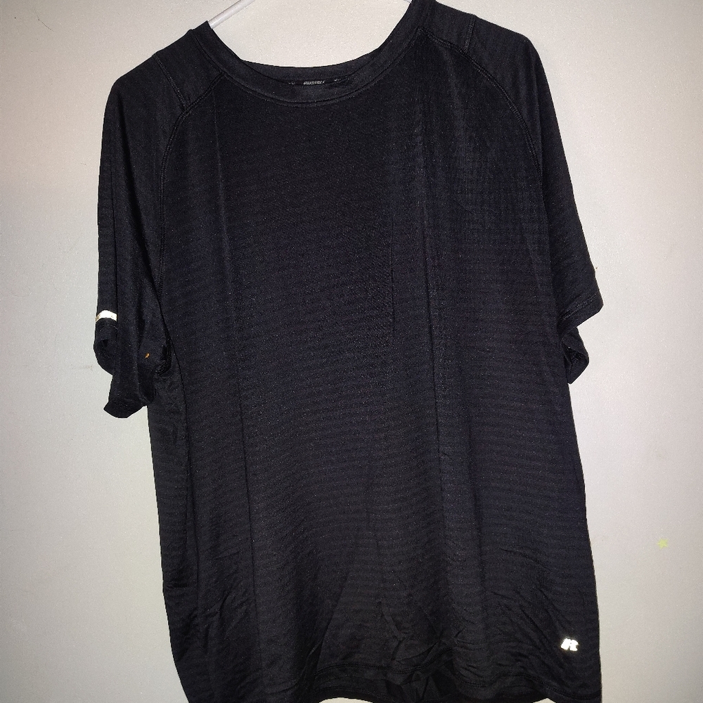 Russell Black Performance Training Fit T-shirt Mens Size 2XL/2XG